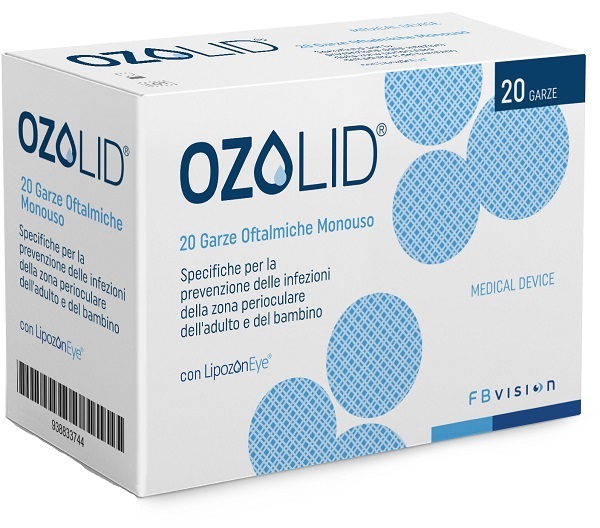 GARZA OZOLID OFTALMICA TNT CON OLIO OZONIZZATO IN FOSFOLIPIDI LIPOZONEYE 20 PEZZI - FARMACIA33