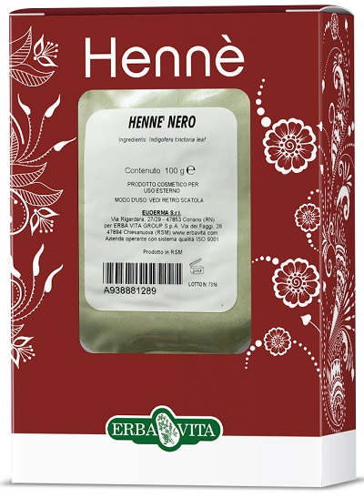 HENNE COLORANTE CAPELLI NERO 100 G - FARMACIA33