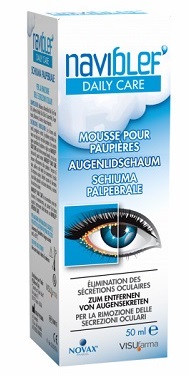 NAVIBLEF DAILY CARE SCHIUMA PER RIMOZIONE SECREZIONI OCULARI DA PALPEBRE E CIGLIA 50 ML - FARMACIA33