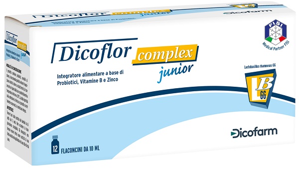 DICOFLOR COMPLEX JUNIOR 12 FLACONI DA 10 ML - FARMACIA33