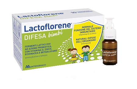 LACTOFLORENE DIFESA BAMBINI 10 FLACONI 100 ML - FARMACIA33