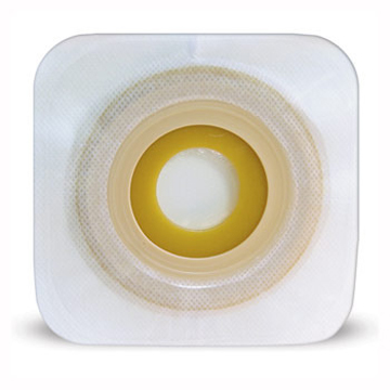 PLACCA PIANA MODELLABILE PER STOMIA DUE PEZZI 22-33MM FLANGIA 48MM CON ADESIVO IDROCOLLOIDALE 5 PEZZI - FARMACIA33
