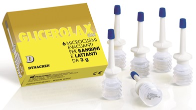 GLICEROLAX BAMBINI E LATTANTI MICROCLISMI EVACUANTI 6 PEZZI X 3 G CONTIENE AMIDO DI RISO - FARMACIA33