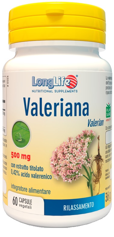 LONGLIFE VALERIANA 60 CAPSULE 500 MG - FARMACIA33