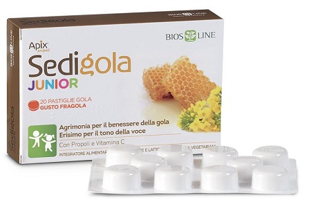 APIX PROPOLI SEDIGOLA JUNIOR FRAGOLA 20 PASTIGLIE - FARMACIA33