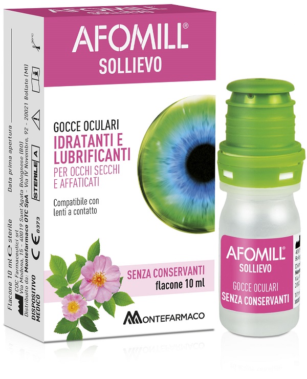 AFOMILL SOLLIEVO GOCCE OCULARI SOLLIEVO OCCHI 10 ML - FARMACIA33