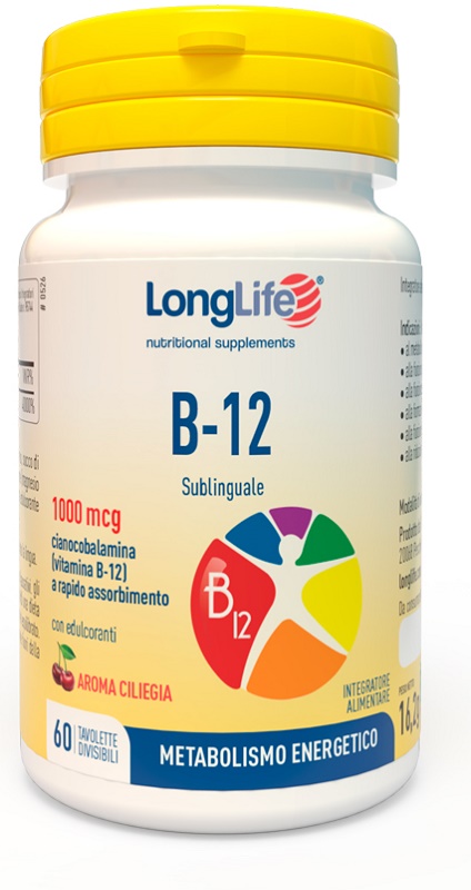 LONGLIFE B12 1000 MCG 60 TAVOLETTE - FARMACIA33