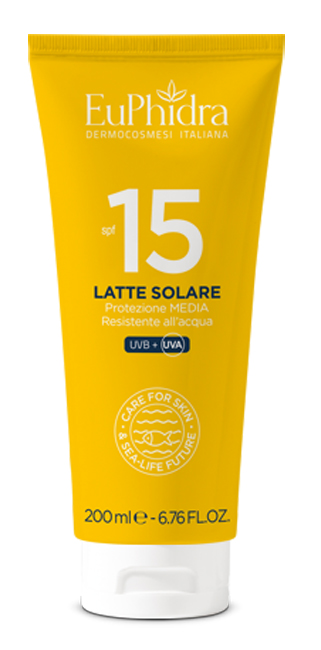 EUPHIDRA KALEIDO LATTE SOLARE SPF15 200 ML - FARMACIA33