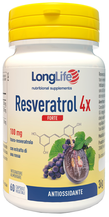 LONGLIFE RESVERATROL 4X FORTE 60 CAPSULE - FARMACIA33