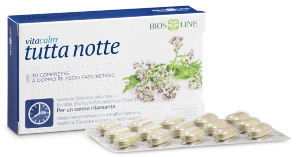 VITACALM TUTTA NOTTE FAST/RETARD 30 COMPRESSE - FARMACIA33