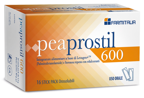 PEAPROSTIL 600 16 STICK PACK OROSOLUBILI scad. fine 08/25 - FARMACIA33