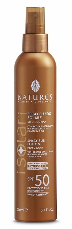 NATURES I SOLARI SPRAY FLUIDO SPF50 200 ML - FARMACIA33