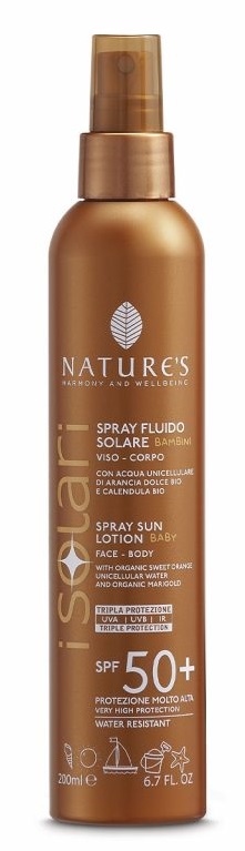 NATURES I SOLARI SPRAY FLUIDO BAMBINI SPF50+ 200 ML - FARMACIA33