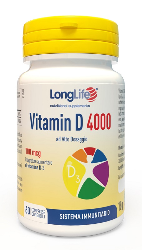 LONGLIFE VITAMIN D 4000UI 60 COMPRESSE - FARMACIA33