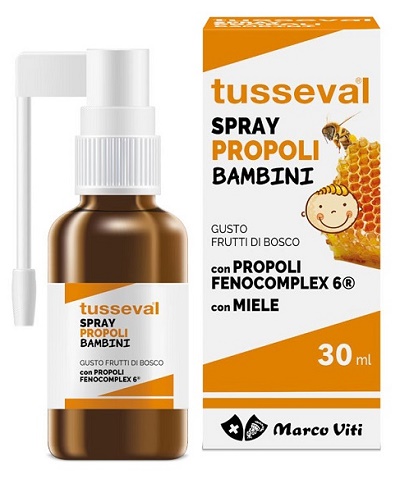 TUSSEVAL GOLA PROPOLI SPRAY PER BAMBINI 30 ML - FARMACIA33
