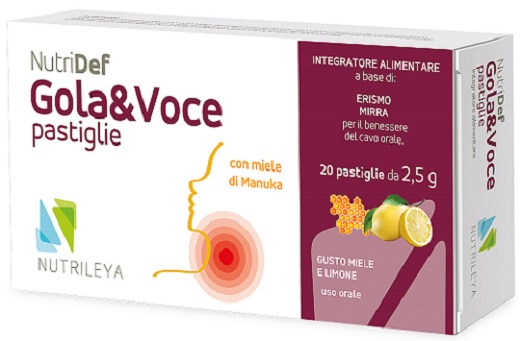 NUTRIDEF GOLA & VOCE MIELE E LIMONE 20 PASTIGLIE - FARMACIA33