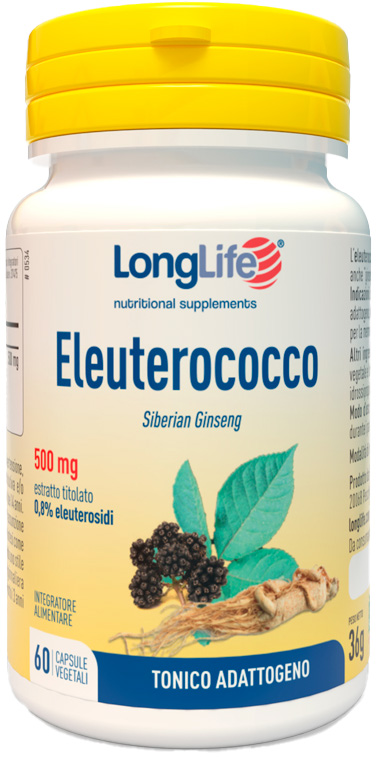 LONGLIFE ELEUTEROCOCCO 0,8% 60 CAPSULE 500MG - FARMACIA33