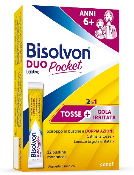 BISOLVON DUO POCKET LENITIVO NEW 12 BUSTINE - FARMACIA33