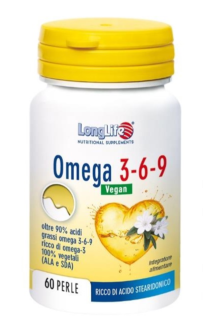 LONGLIFE OMEGA 3-6-9 VEGAN 750 MG 60 PERLE VEGETALI - FARMACIA33