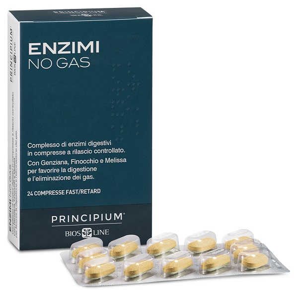 PRINCIPIUM ENZIMI NO GAS FAST/RETARD 24 COMPRESSE - FARMACIA33