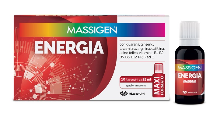 MASSIGEN ENERGIA 10 FLACONI DA 25 ML - FARMACIA33