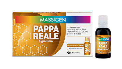 MASSIGEN PAPPA REALE 10 FLACONI DA 25 ML - FARMACIA33