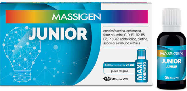 MASSIGEN JUNIOR 10 FLACONI DA 25 ML - FARMACIA33