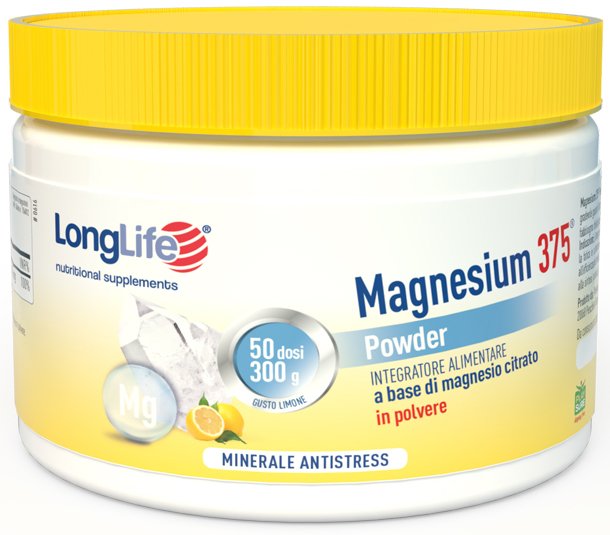 LONGLIFE MAGNESIUM 375 POWDER 300 G - FARMACIA33