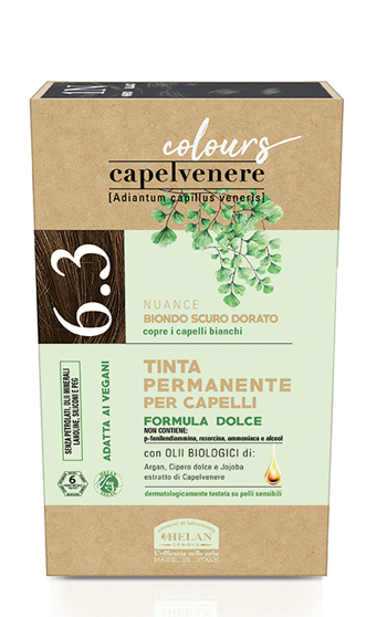 CAPELVENERE COLOURS TINTA CAPELLI 6,3N BIONDO SCURO DORATO - FARMACIA33