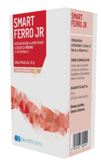 SMART FERRO JR 20 STICK PACK GUSTO VANIGLIA - FARMACIA33