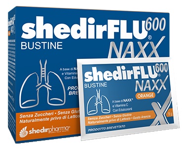 SHEDIRFLU 600 NAXX ARANCIA SENZA ZUCCHERI 20 BUSTINE - FARMACIA33