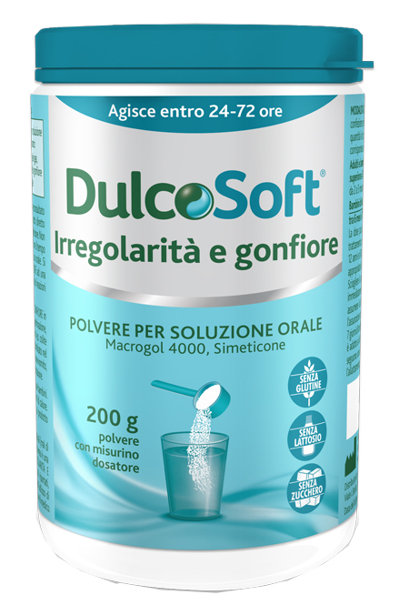 DULCOSOFT IRREGOLARITA' E GONFIORE POLVERE SOLUBILE 200 G - FARMACIA33