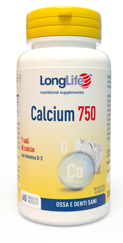 LONGLIFE CALCIUM 750 MG 60 TAVOLETTE - FARMACIA33