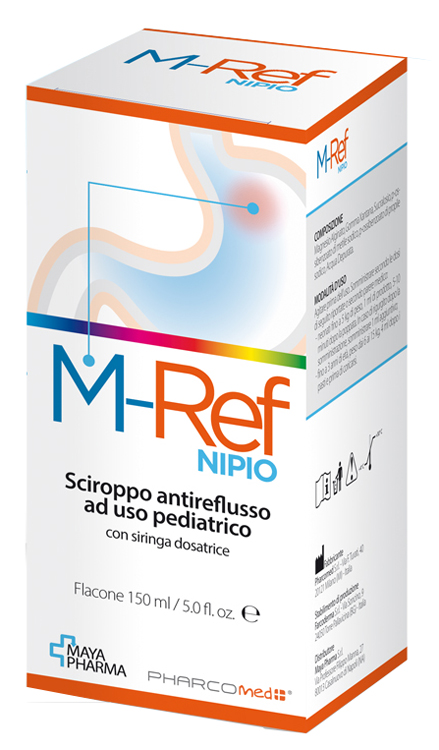 M-REF NIPIO SCIROPPO ANTIREFLUSSO AD USO PEDIATRICO 150 ML CON SIRINGA DOSATRICE - FARMACIA33