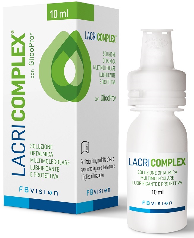 LACRICOMPLEX SOLUZIONE OFTALMICA MULTIMOLECOLARE LUBRIFICANTE PROTETTIVA 10 ML - FARMACIA33