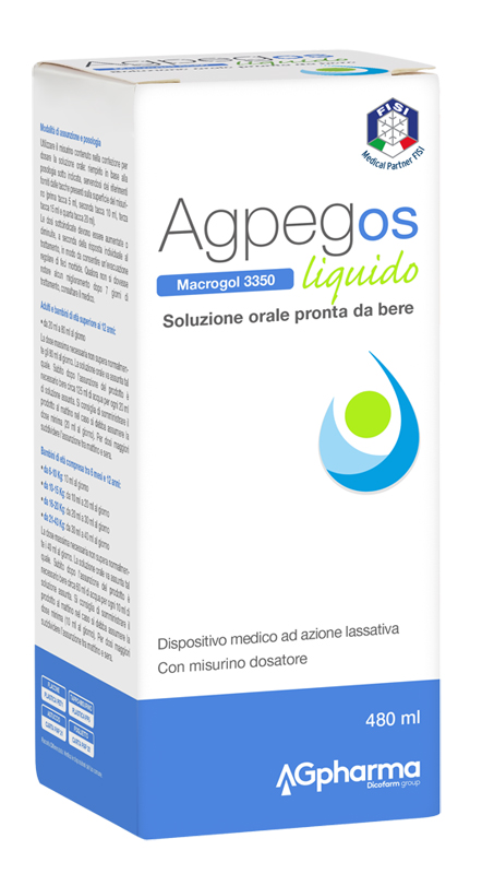 AGPEG OS MACROGOL 3350 LIQUIDO 480 ML - FARMACIA33