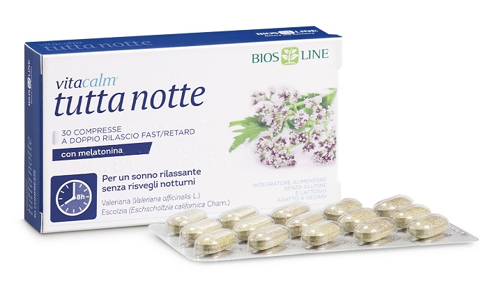 VITACALM TUTTA NOTTE CON MELATONINA 60 COMPRESSE - FARMACIA33