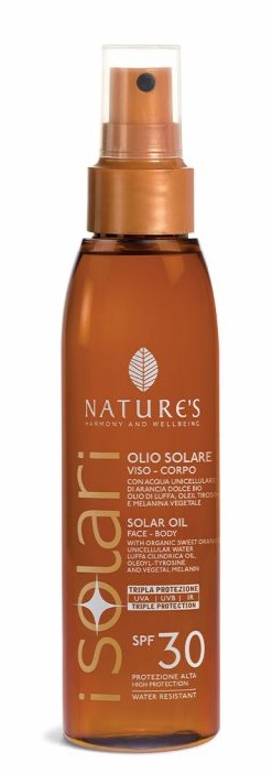 NATURE'S I SOLARI OLIO SOLARE VISO CORPO SPF 30 150 ML - FARMACIA33