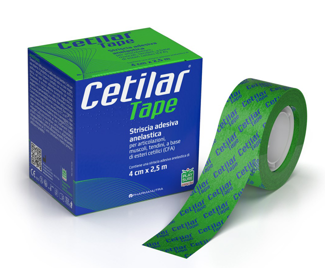 STRISCIA ADESIVA ANELASTICA CETILAR TAPE CM 4 X 2,5 M - FARMACIA33