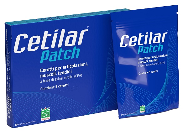 CEROTTO MONOUSO CETILAR PATCH PER ARTICOLAZIONI MUSCOLI E TENDINI 5 PEZZI - FARMACIA33