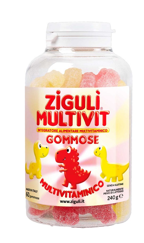 ZIGULI MULTIVIT FRAGOLA E BANANA 60 GOMMOSE - FARMACIA33