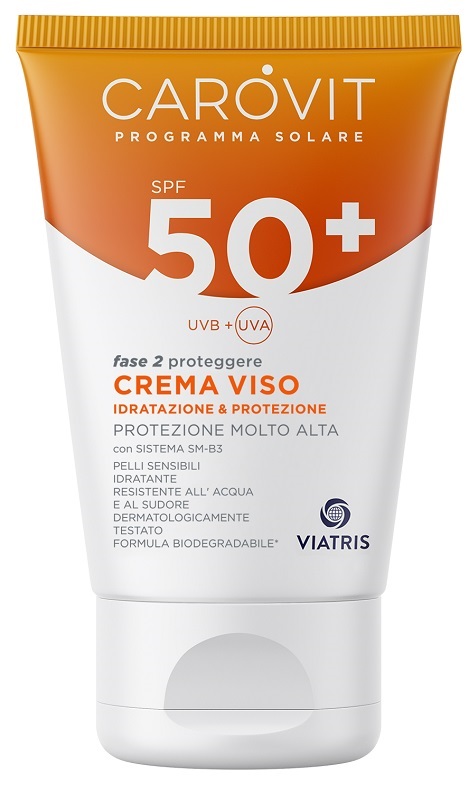 CAROVIT PROGRAMMA SOLARE CREMA VISO SPF50+ 50 ML - FARMACIA33