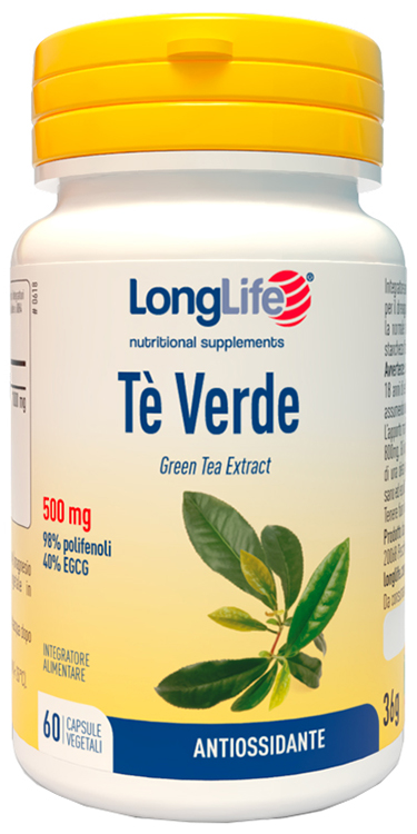LONGLIFE TE' VERDE 500MG 60 CAPSULE - FARMACIA33