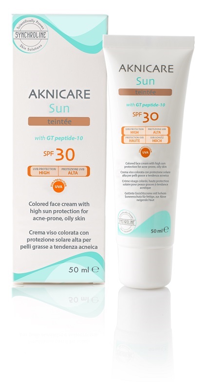 AKNICARE SUN TEINTEE SPF 30 50 ML - FARMACIA33