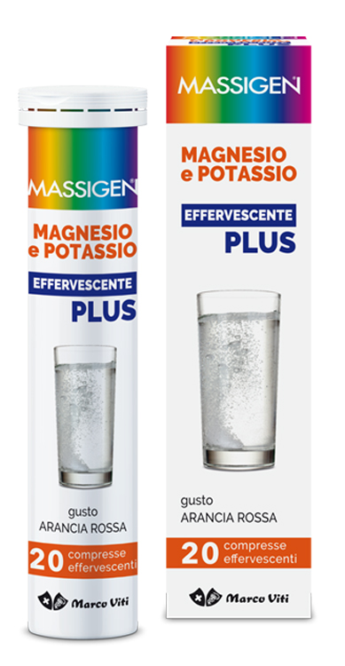 MASSIGEN MAGNESIO POTASSIO PLUS 20 COMPRESSE EFFERVESCENTI - FARMACIA33