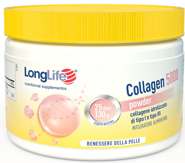 LONGLIFE COLLAGEN 5000 POWDER 130 G - FARMACIA33