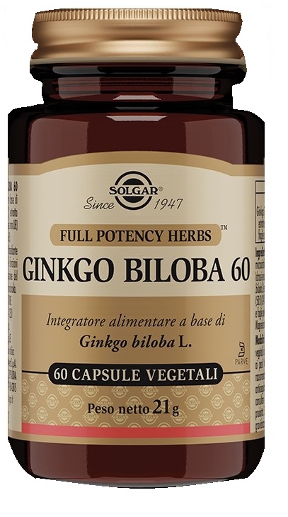 GINKGO BILOBA 60 60 CAPSULE VEGETALI - FARMACIA33