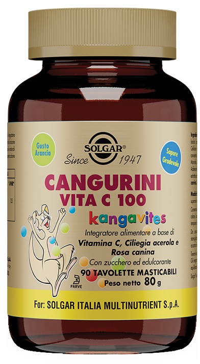 CANGURINI VITA C 100 90 TAVOLETTE MASTICABILI - FARMACIA33