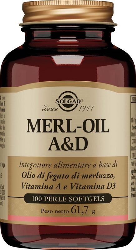MERL OIL A&D 100 PERLE SOFTGEL - FARMACIA33