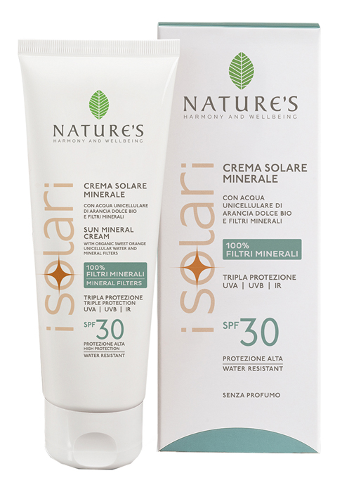 NATURE'S I SOLARI CREMA VISO CORPO MINERALE SPF30 100 ML - FARMACIA33